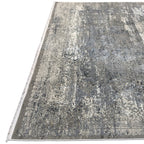 290 x 200 cm Milat Aspendos Modern Distressed Rug – Grey & Anthracite