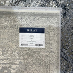 290 x 200 cm Milat Aspendos Modern Distressed Rug – Grey & Anthracite