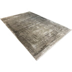 290 x 200 cm Milat Modern Abstract Viscose & Acrylic Rug – Beige