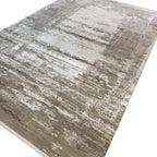 290 x 200 cm Milat Modern Abstract Viscose & Acrylic Rug – Beige