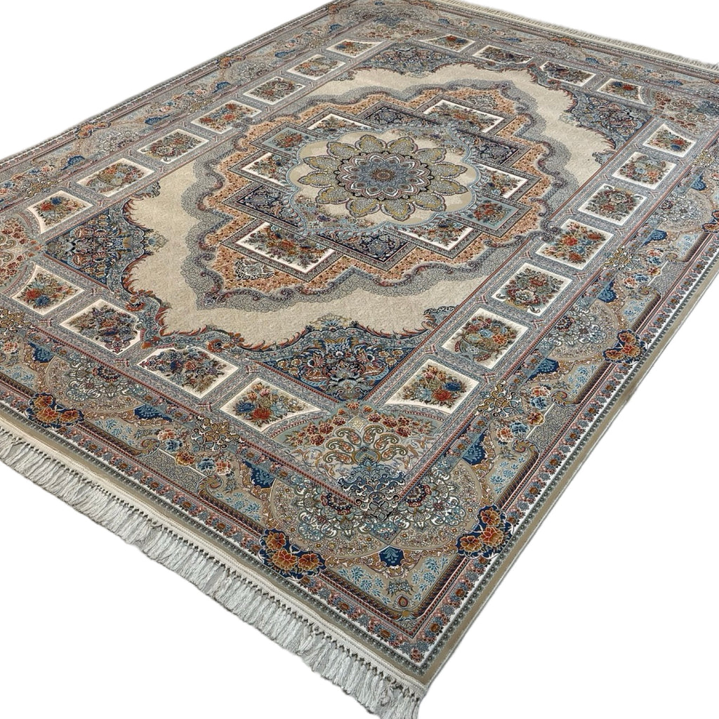 350 x 250 cm Beige Persian Royal Machine Made Rug