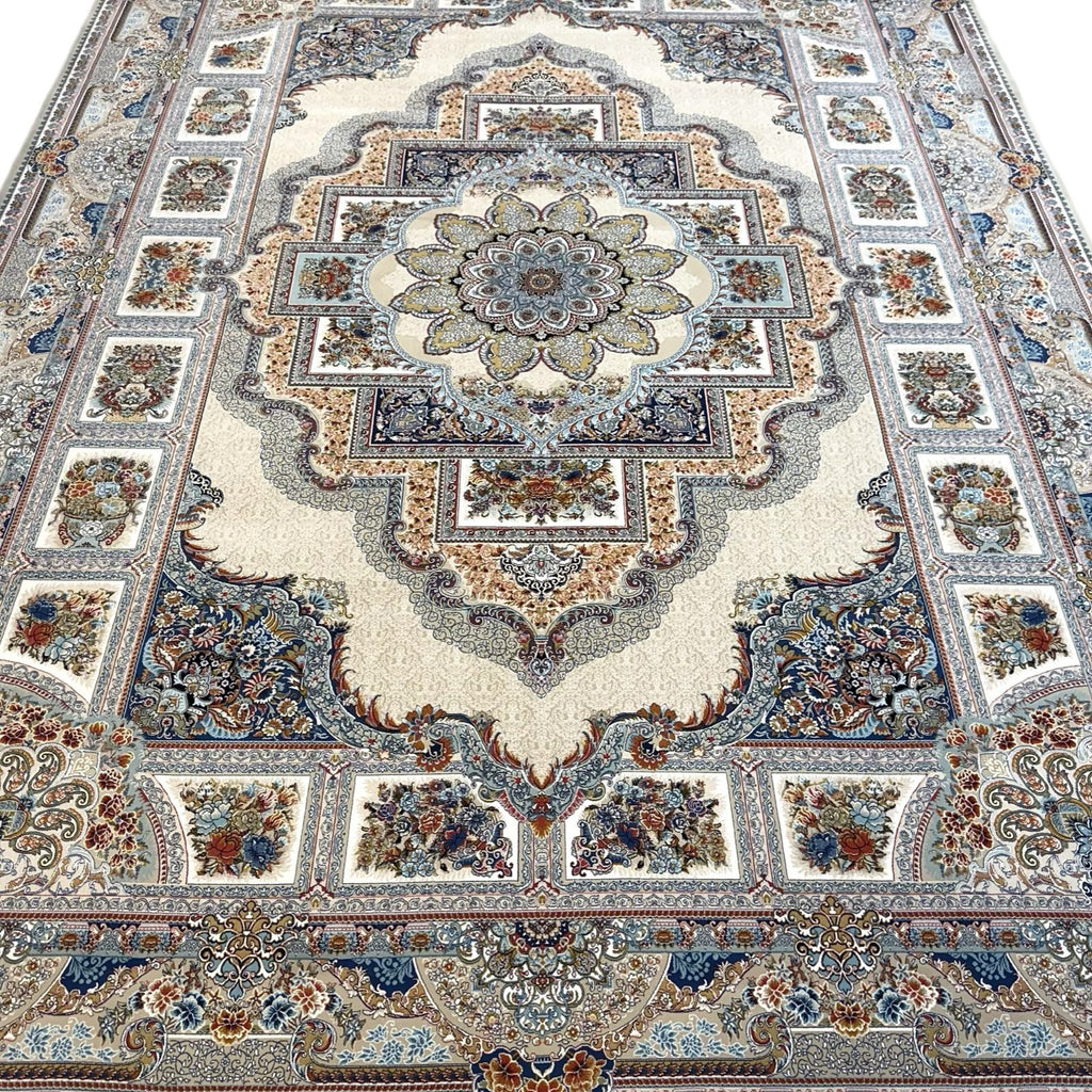 350 x 250 cm Beige Persian Royal Machine Made Rug