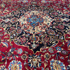 383 x 302 cm Large Size Persian Floral Mashad Hand Knotted – Wool Rug