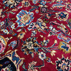 383 x 302 cm Large Size Persian Floral Mashad Hand Knotted – Wool Rug