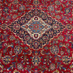 350 x 250 cm Vintage Hand Knotted Red Persian Kashan – Wool Rug