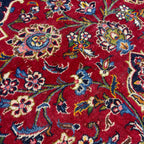 350 x 250 cm Vintage Hand Knotted Red Persian Kashan – Wool Rug