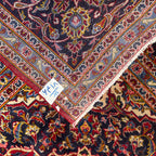 350 x 250 cm Vintage Hand Knotted Red Persian Kashan – Wool Rug
