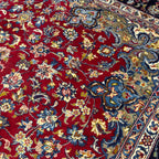 400 x 295 cm Persian Najafabad Hand-Knotted Red Wool Rug