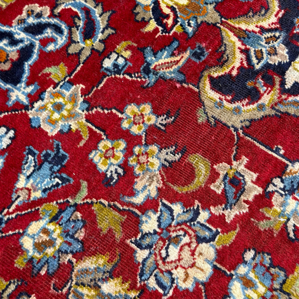 400 x 295 cm Persian Najafabad Hand-Knotted Red Wool Rug