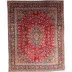 380 x 295 cm Persian Floral Mashad Hand Knotted – Wool Rug