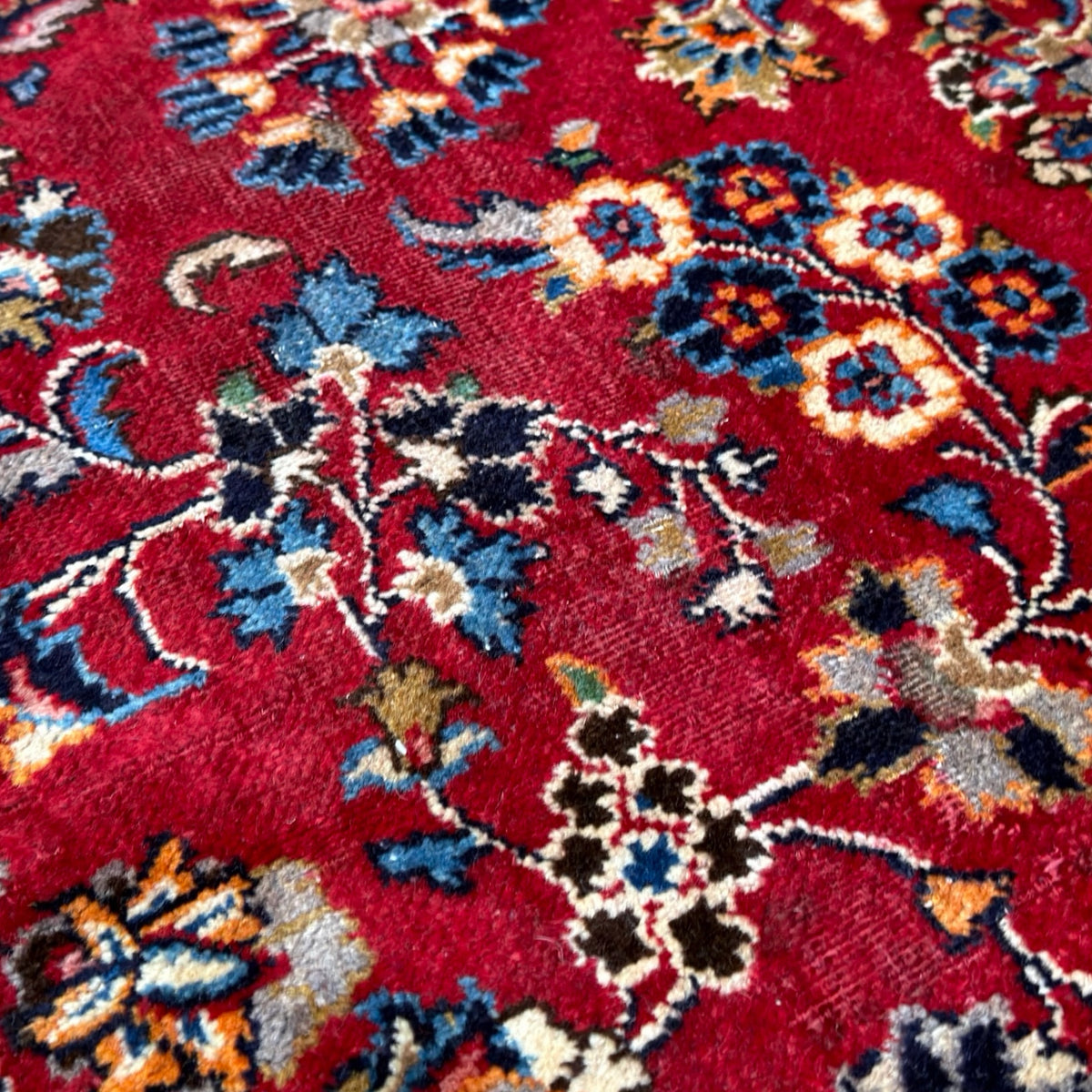 380 x 295 cm Persian Floral Mashad Hand Knotted – Wool Rug