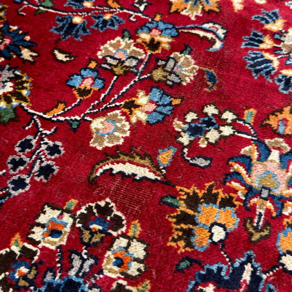 380 x 295 cm Persian Floral Mashad Hand Knotted – Wool Rug