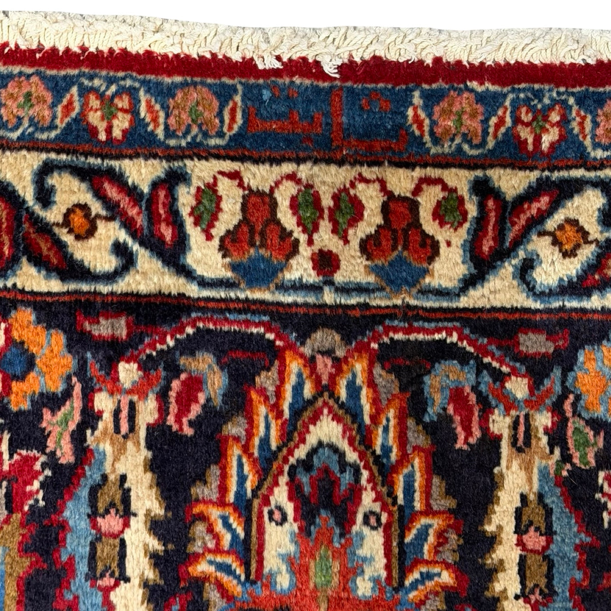 380 x 295 cm Persian Floral Mashad Hand Knotted – Wool Rug
