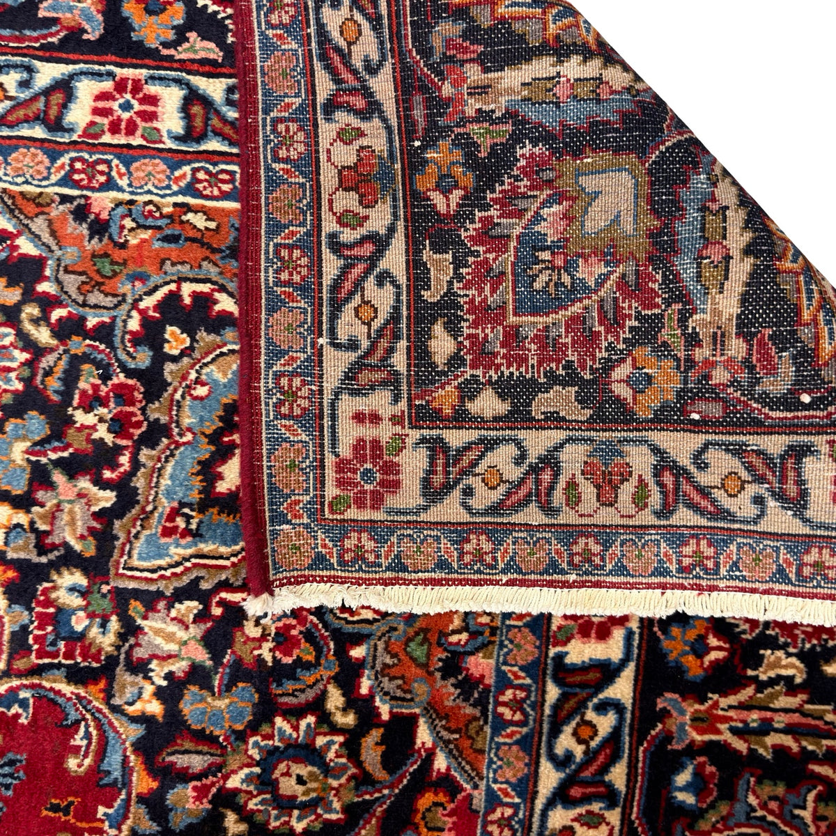 380 x 295 cm Persian Floral Mashad Hand Knotted – Wool Rug