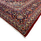 394 x 295 cm Hand Knotted Red Persian Kashan – Wool Rug
