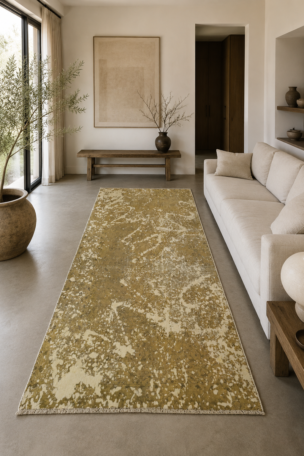 298 x 153 cm Hand-Knotted Ultra Vintage Persian Wool Rug