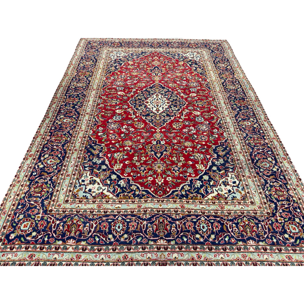 350 x 250 cm Hand-Knotted Persian Kashan Rug