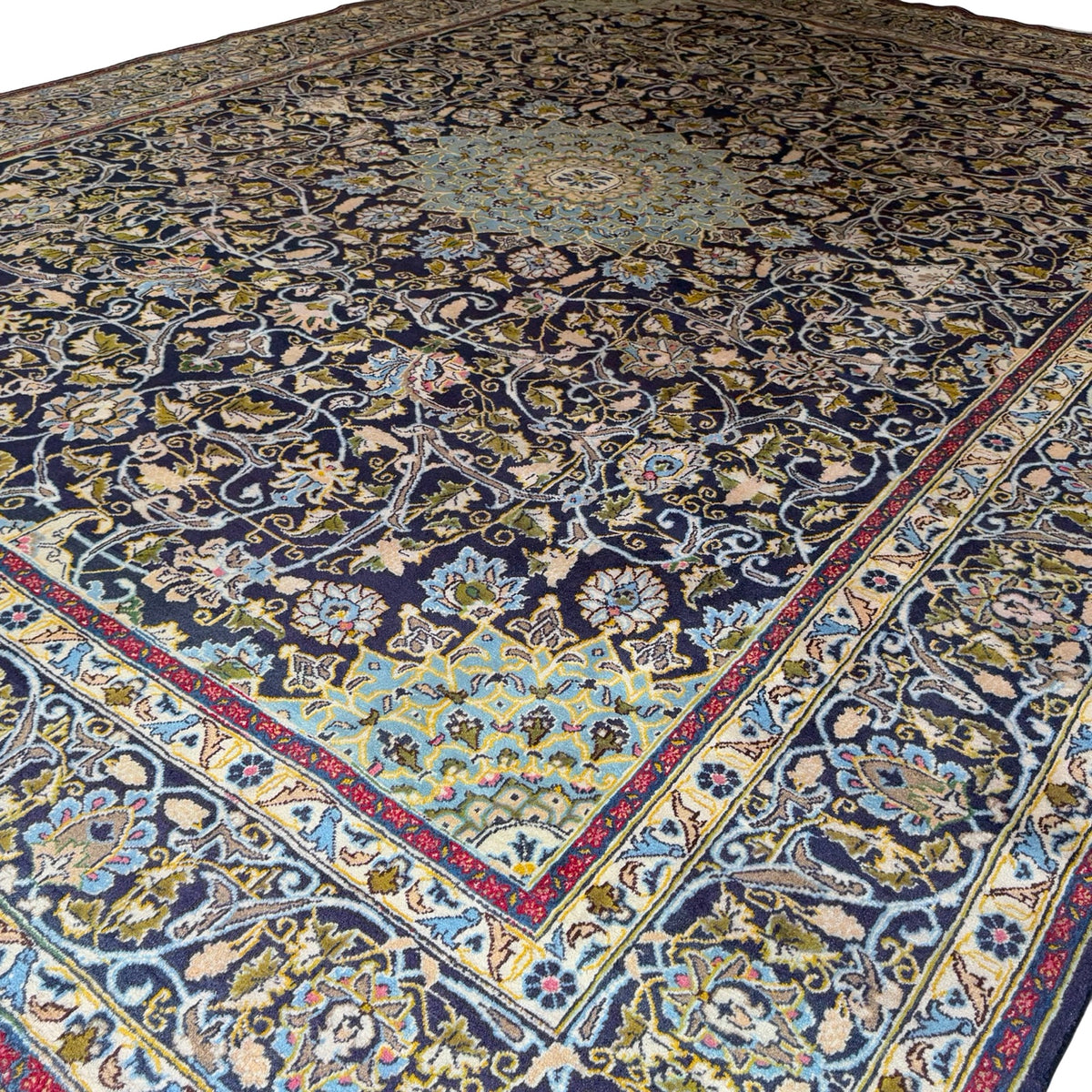 402 x 292 cm Luxury Persian Mashad Rug – Handmade Elegance