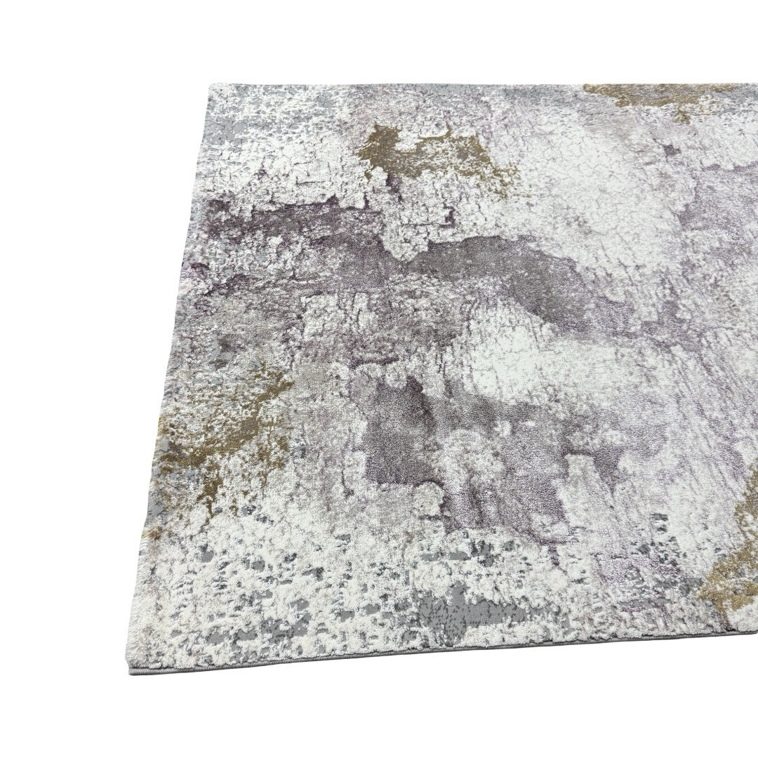 230 x 160 cm Soft Grey & Pink Cloud Drift Contemporary Rug