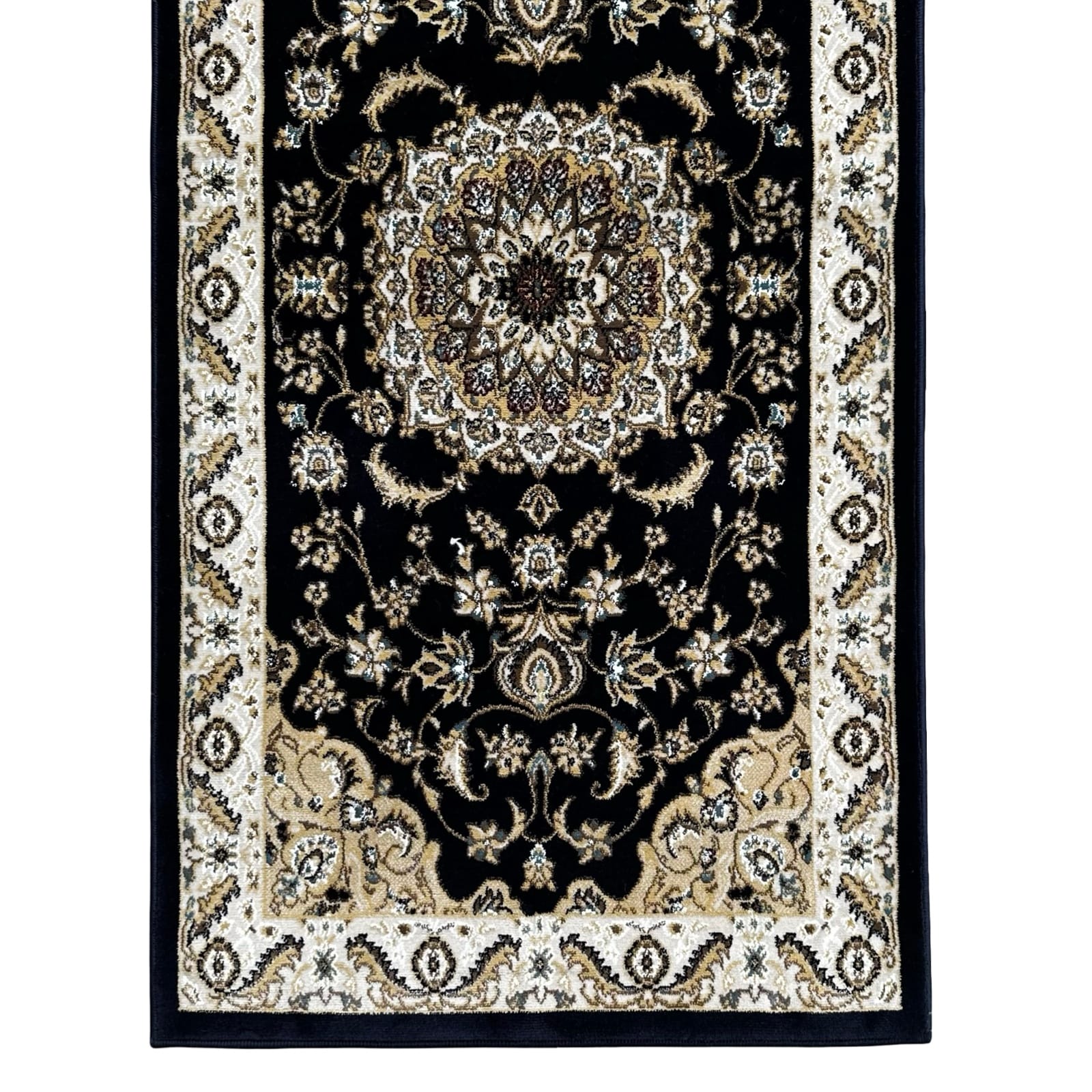 800 x 80 cm Beautiful Navy Persian Floral Long Passage Runner Rug