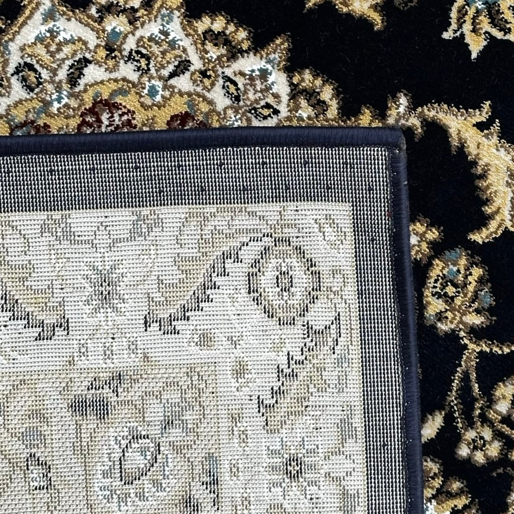 800 x 80 cm Beautiful Navy Persian Floral Long Passage Runner Rug