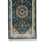 800 x 80 cm Blue Floral Fine Turkish Passage Runner Rug