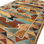 292 x 188 cm Afghan Chobi Veg-Dye Hand-Knotted Wool Rug