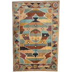 292 x 188 cm Afghan Chobi Veg-Dye Hand-Knotted Wool Rug