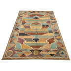 292 x 188 cm Afghan Chobi Veg-Dye Hand-Knotted Wool Rug
