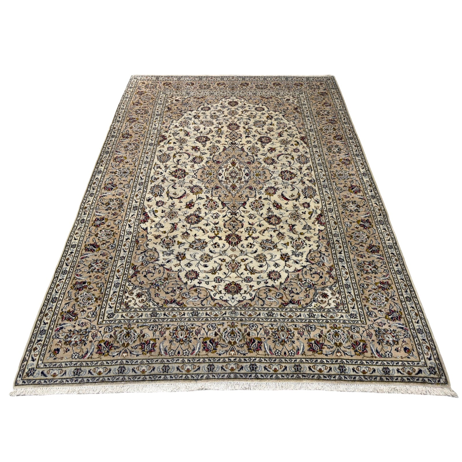 295 x 203 cm Hand-Knotted Persian Kashan Rug