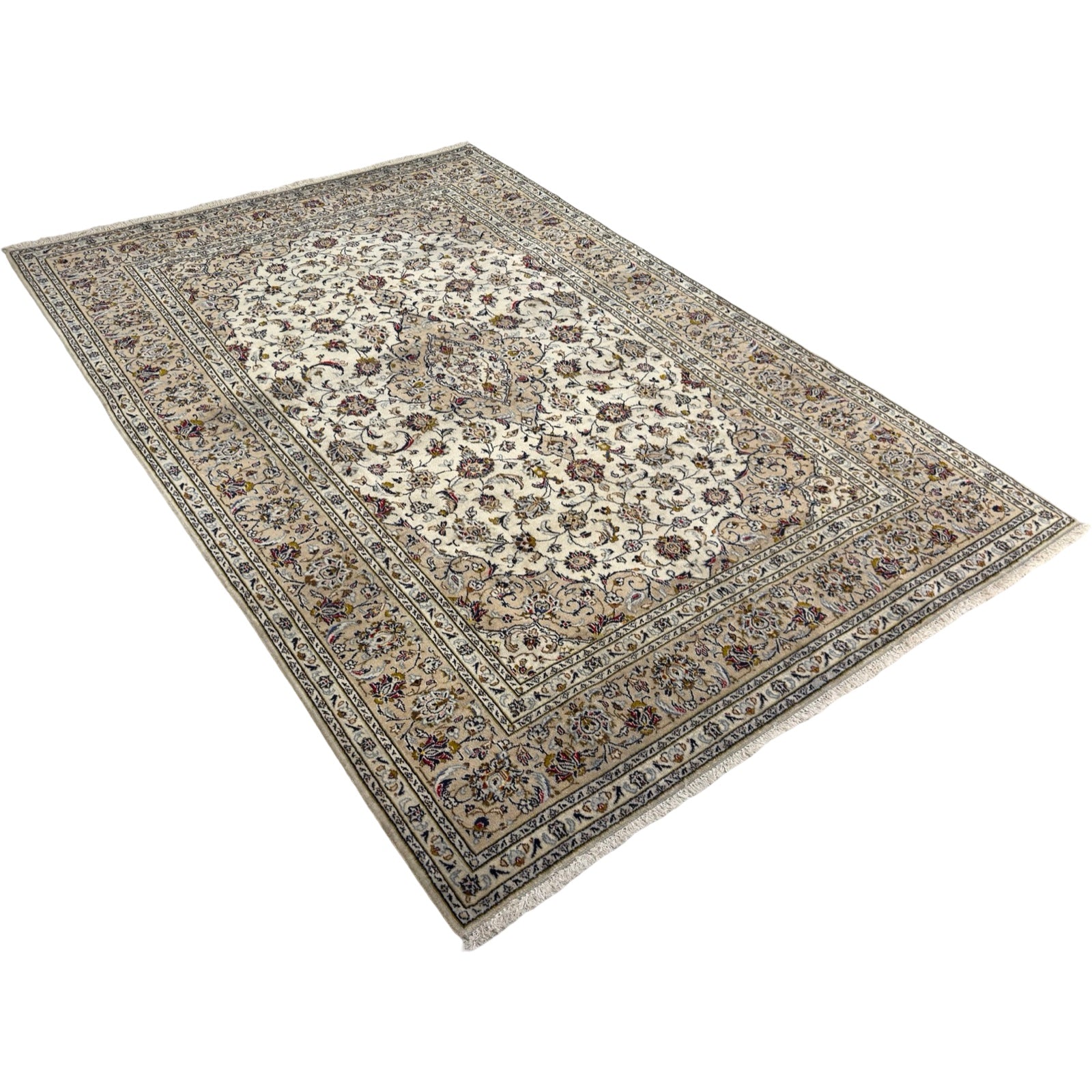 295 x 203 cm Hand-Knotted Persian Kashan Rug