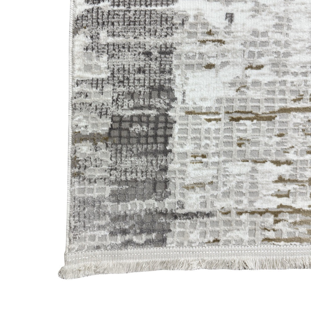 230 x 160 cm Contemporary Textured Rug with Neutral Color Palette