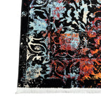 230 x 160 cm Ember Glow Classic Rug – Dark Base with Vibrant Artistic Accents