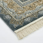 300 x 200 cm Machine-Made Persian Floral Grey & Gold Rug