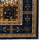 400 x 300 cm Blue Beige Bakhtiari Design Machine-Made Rug