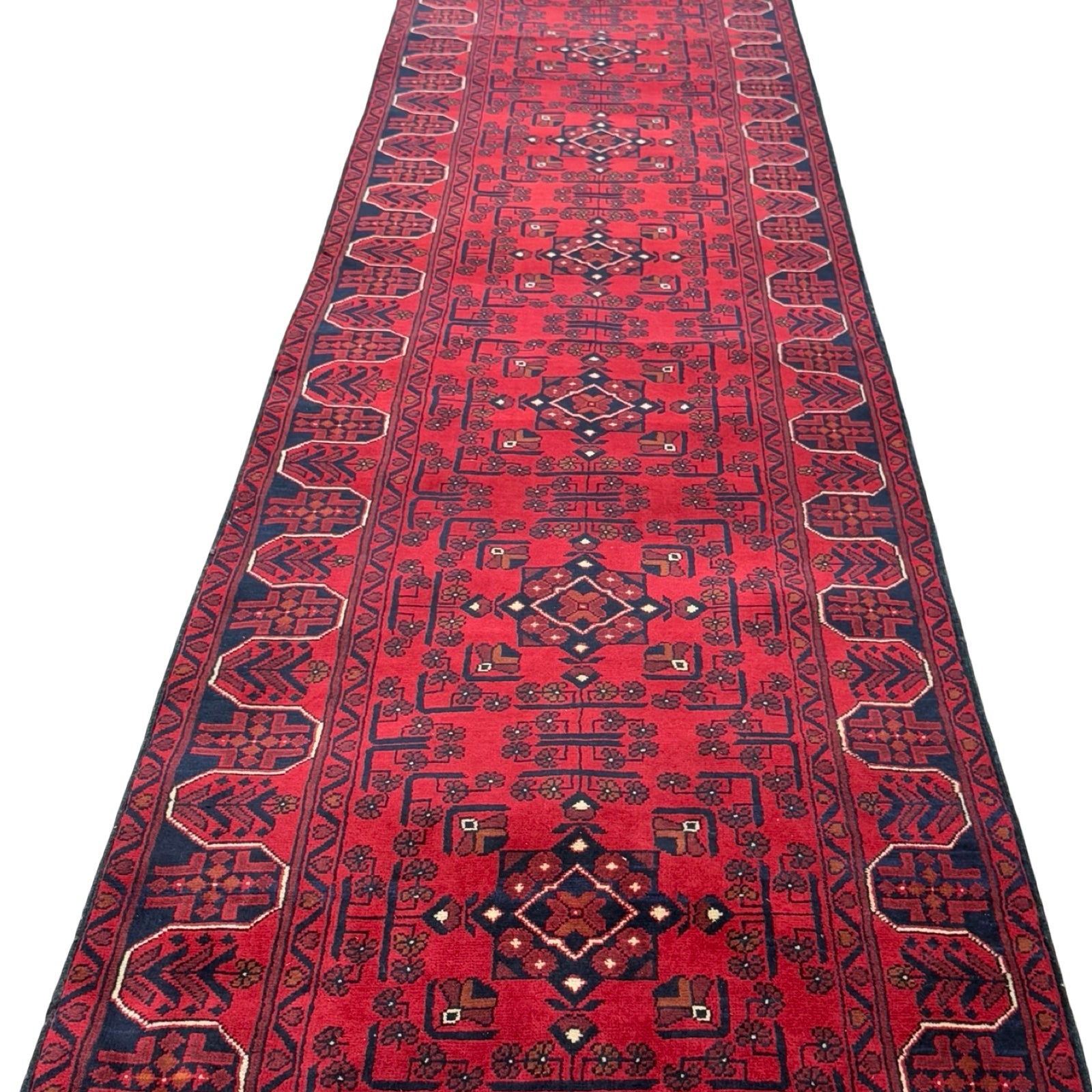 1000 x 80 cm Extra Long Afghan Khal Mohammadi Runner Rug