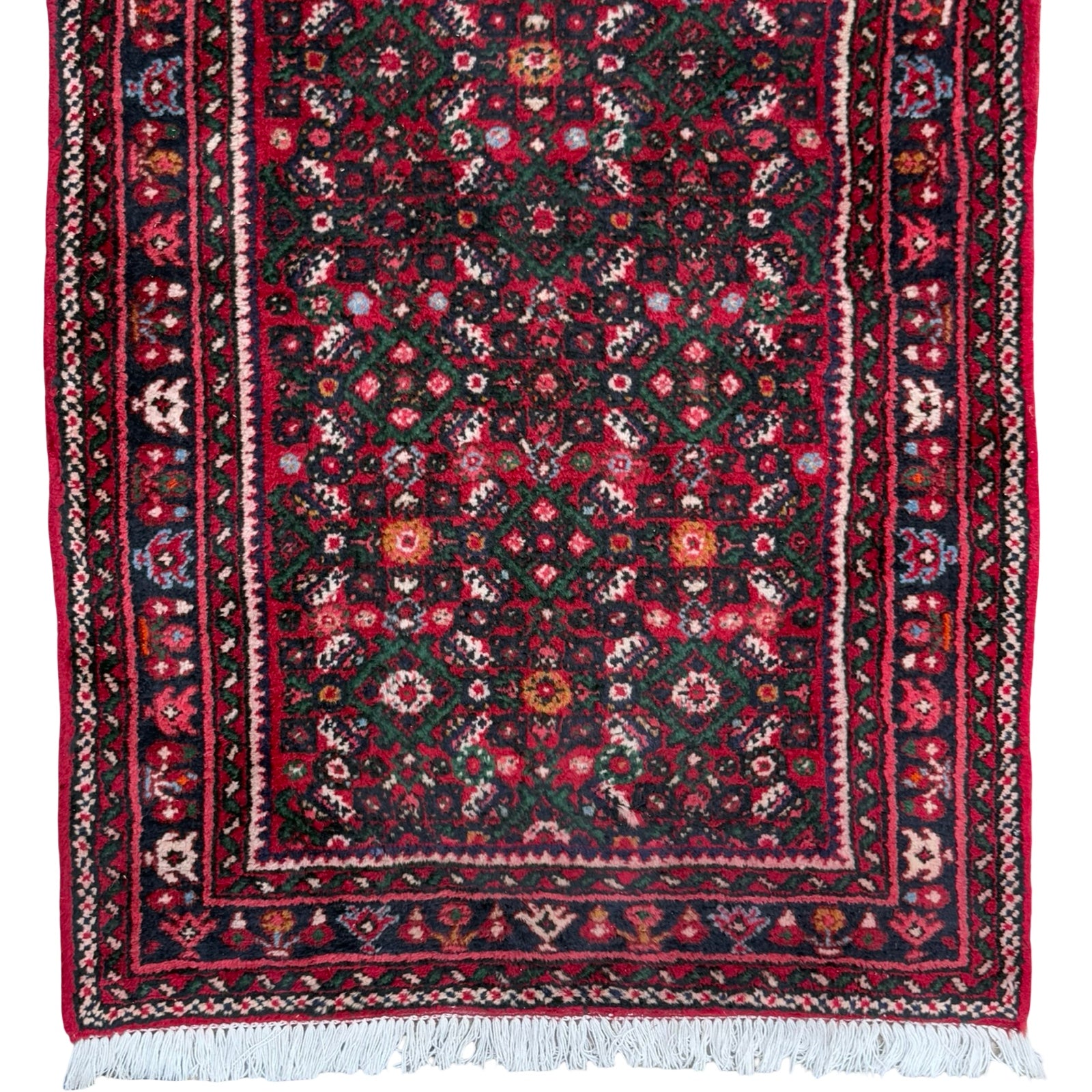 982 x 82 cm Hand-Knotted Persian Bidjar Runner Rug