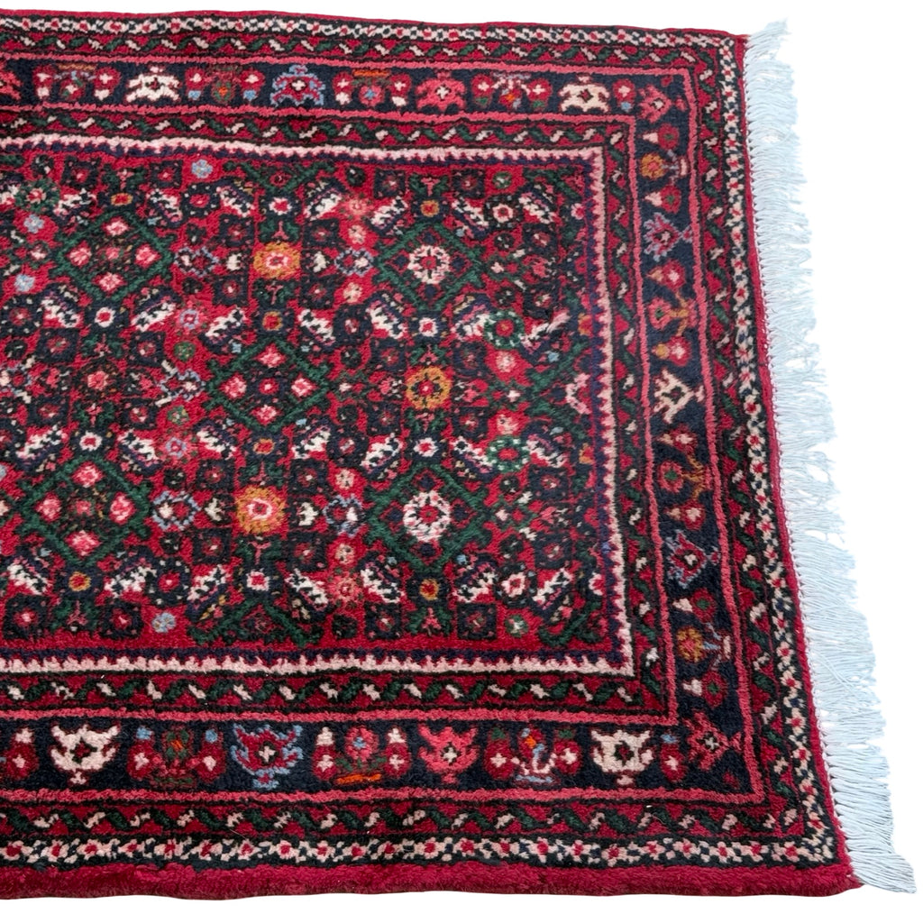 982 x 82 cm Hand-Knotted Persian Bidjar Runner Rug