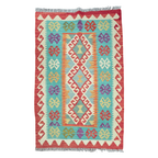 127 x 82 cm Hand Woven Afghan Kilim Rug