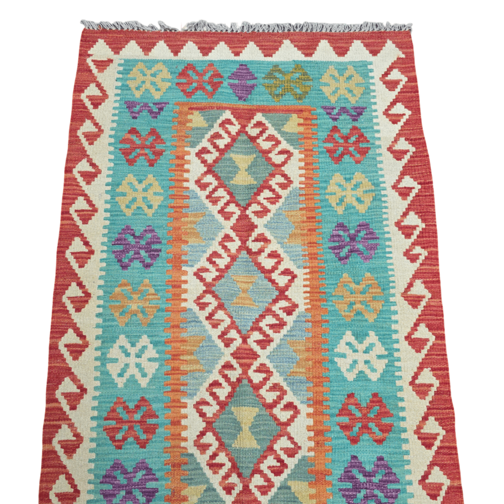 127 x 82 cm Hand Woven Afghan Kilim Rug