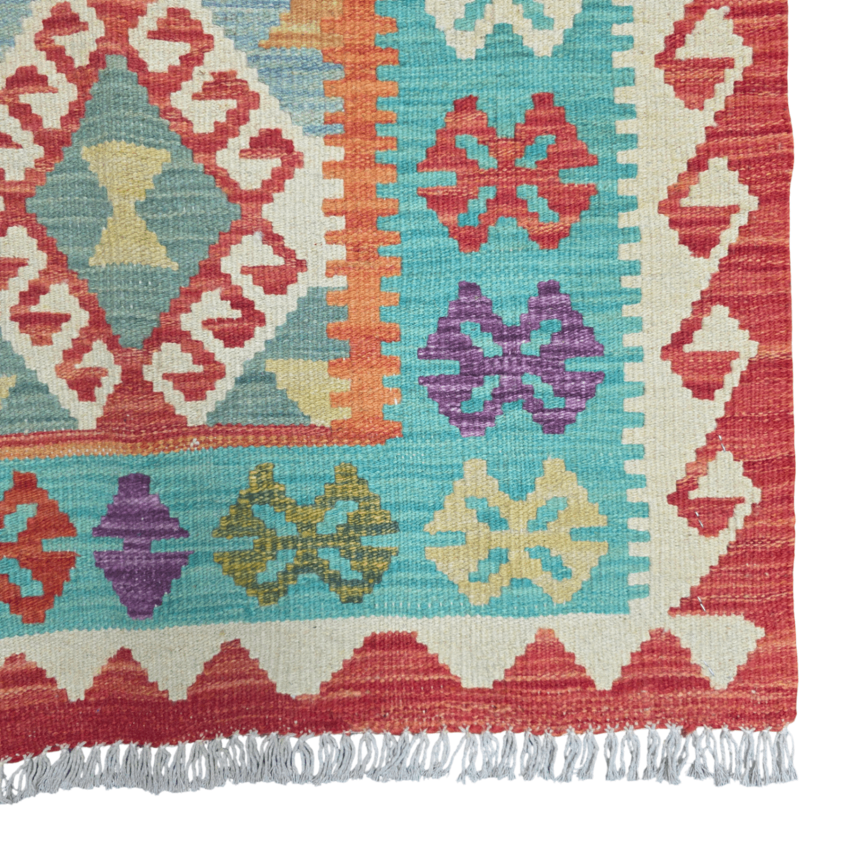 127 x 82 cm Hand Woven Afghan Kilim Rug