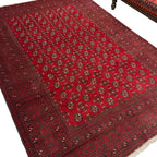 289 x 205 cm Hand-Knotted Afghan Akche Bokhara Rug