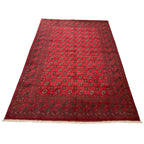 291 x 198 cm Hand-Knotted Afghan Akche Bokhara Rug