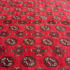 291 x 198 cm Hand-Knotted Afghan Akche Bokhara Rug