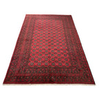 290 x 199 cm Hand-Knotted Afghan Akche Bokhara Rug