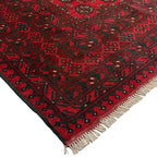 290 x 199 cm Hand-Knotted Afghan Akche Bokhara Rug