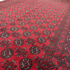 290 x 199 cm Hand-Knotted Afghan Akche Bokhara Rug