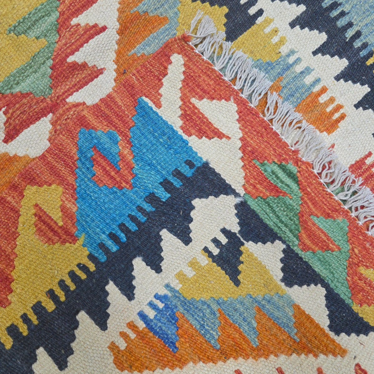 125 x 84 cm Hand Woven Afghan Kilim Rug