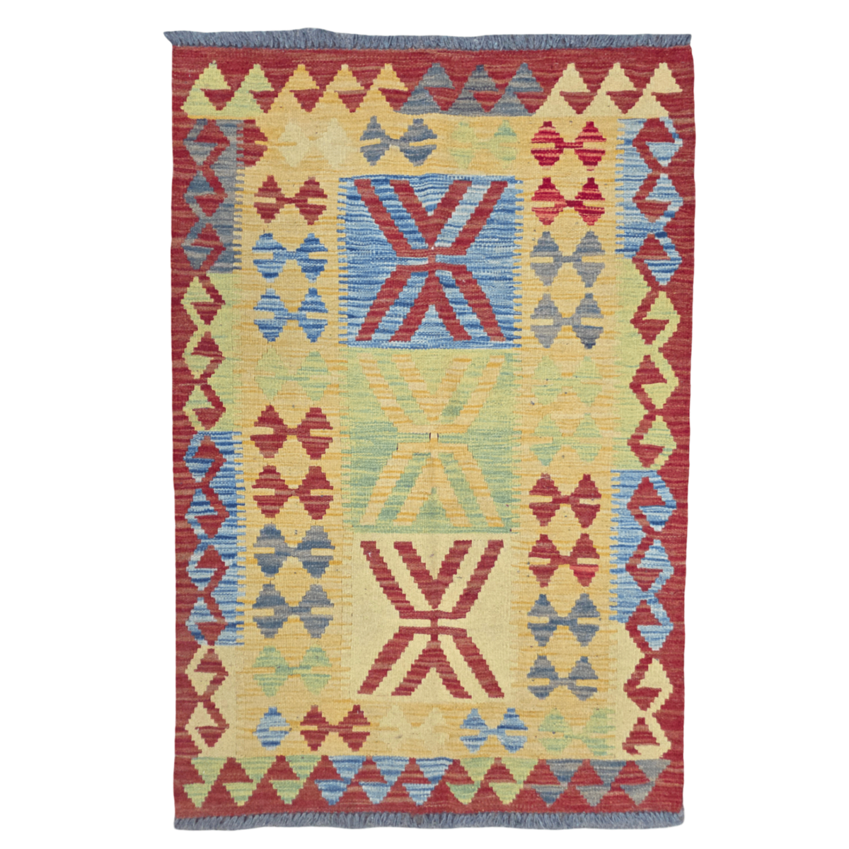 125 x 84 cm Hand Woven Afghan Kilim Rug