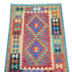 125 x 84 cm Hand Woven Afghan Kilim Rug